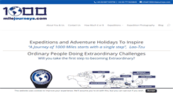 Desktop Screenshot of 1000milejourneys.com